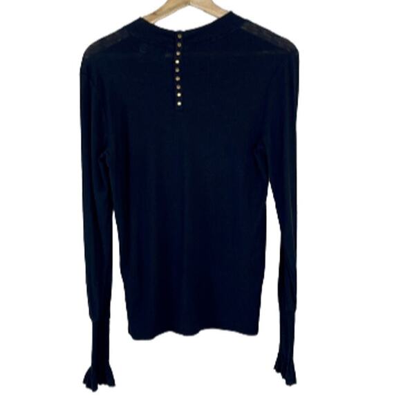 NATION LTD BLACK LONG SLEEVE TOP SIZE‎ M - Picture 5 of 7